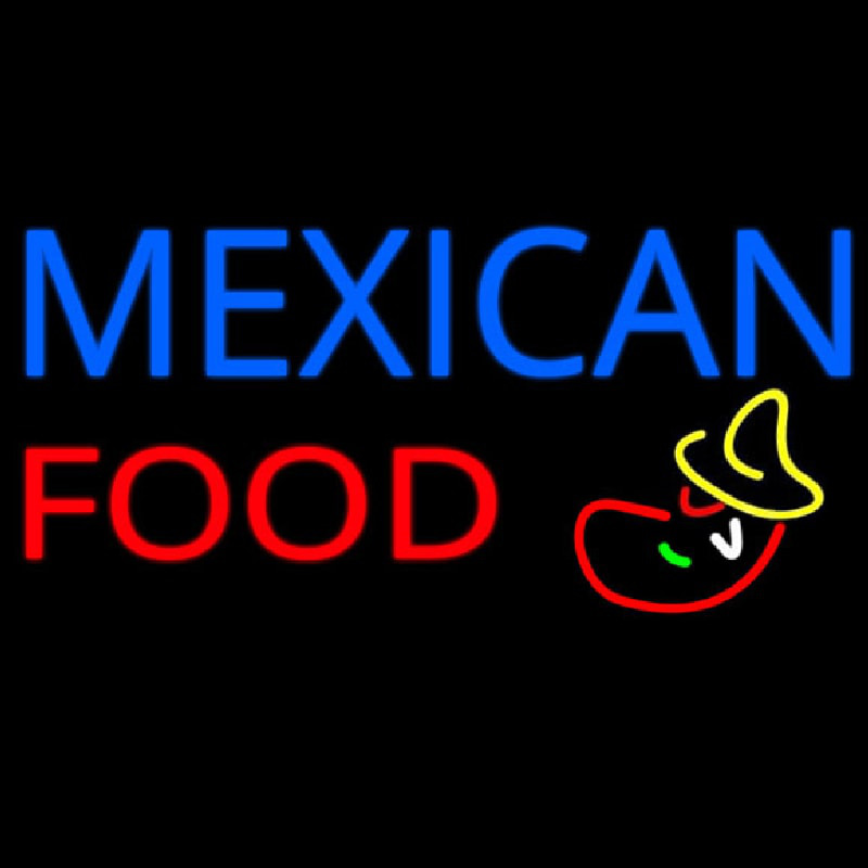 Custom Mexican Food Logo Neon Sign USA