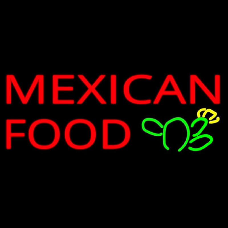 Custom Mexican Food Logo Neon Sign USA