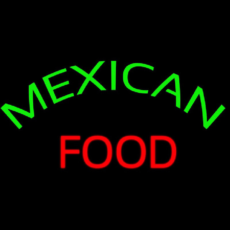 Custom Mexican Food Neon Sign USA