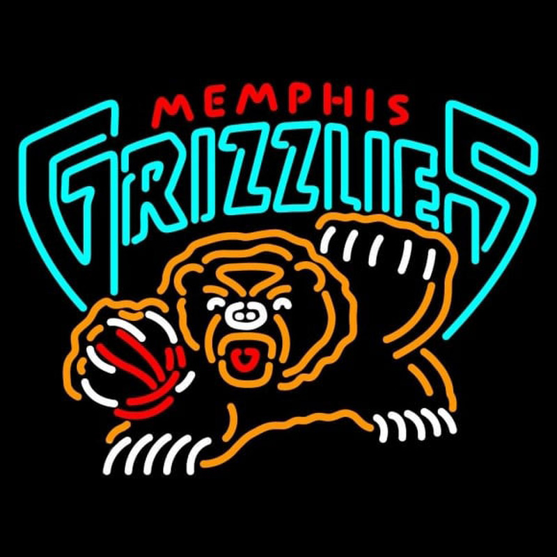 Custom Memphis Grizzlies Primary 2001 02 2003 04 Logo NBA Neon Sign Neon Sign USA