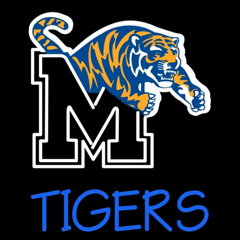 Custom Memphis Tigers Blue Neon Sign Neon Sign USA