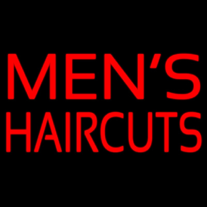 Custom Mens Hair Cut Neon Sign USA