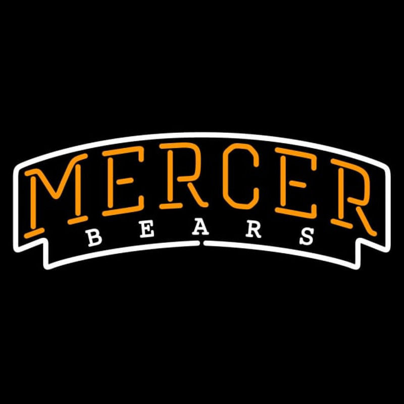 Custom Mercer Bears Wordmark Pres Logo NCAA Neon Sign Neon Sign USA