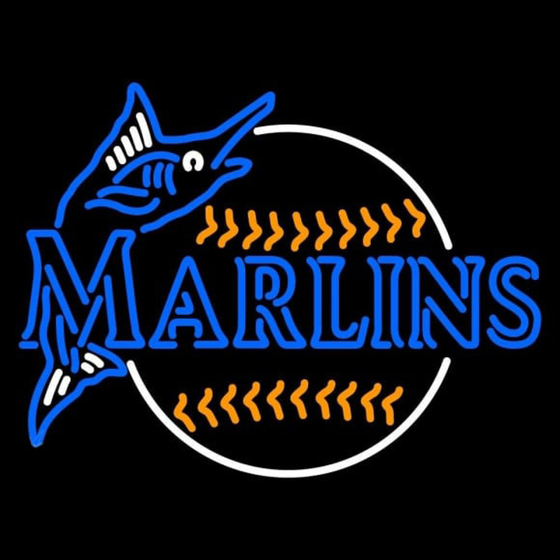 Custom Miami Marlins Alternate 1993 2004 Logo MLB Neon Sign Neon Sign USA