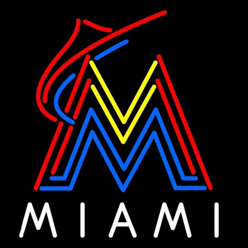 Custom Miami Marlins MLB Logo Neon Sign Neon Sign USA