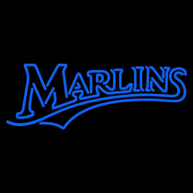 Custom Miami Marlins Wordmark 1993 2002 Logo MLB Neon Sign Neon Sign USA