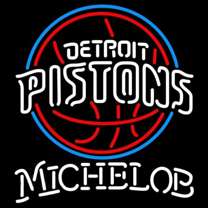 Custom Michelob Detroit Pistons NBA Beer Sign Neon Sign USA