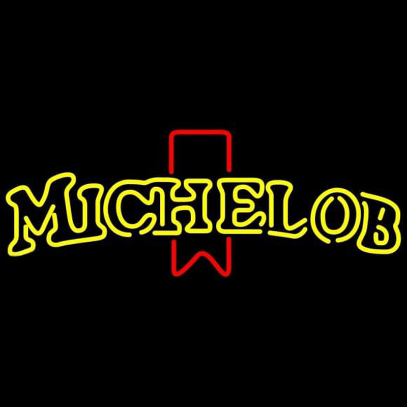 Custom Michelob Double Stroke Name Red Ribbon Beer Sign Neon Sign USA