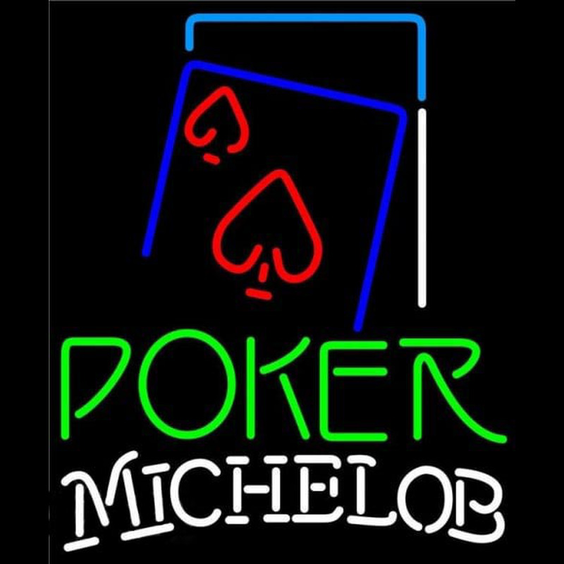 Custom Michelob Green Poker Red Heart Beer Sign Neon Sign USA