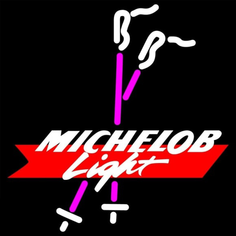 Custom Michelob Light Ski PolesBeer Sign Neon Sign USA