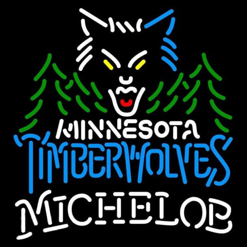Custom Michelob Minnesota Timberwolves NBA Beer Sign Neon Sign USA