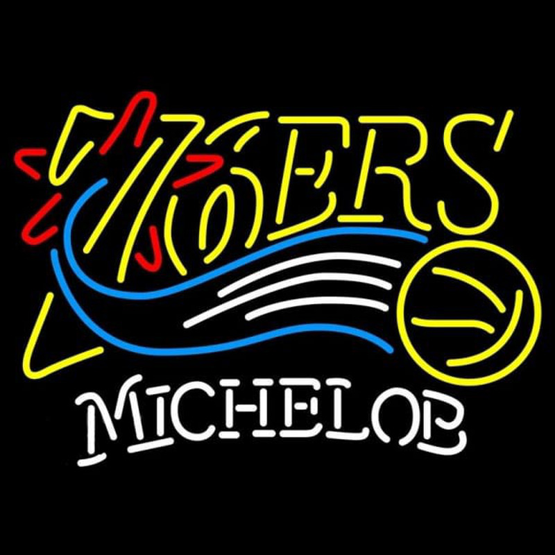 Custom Michelob Philadelphia 76ers NBA Beer Sign Neon Sign USA