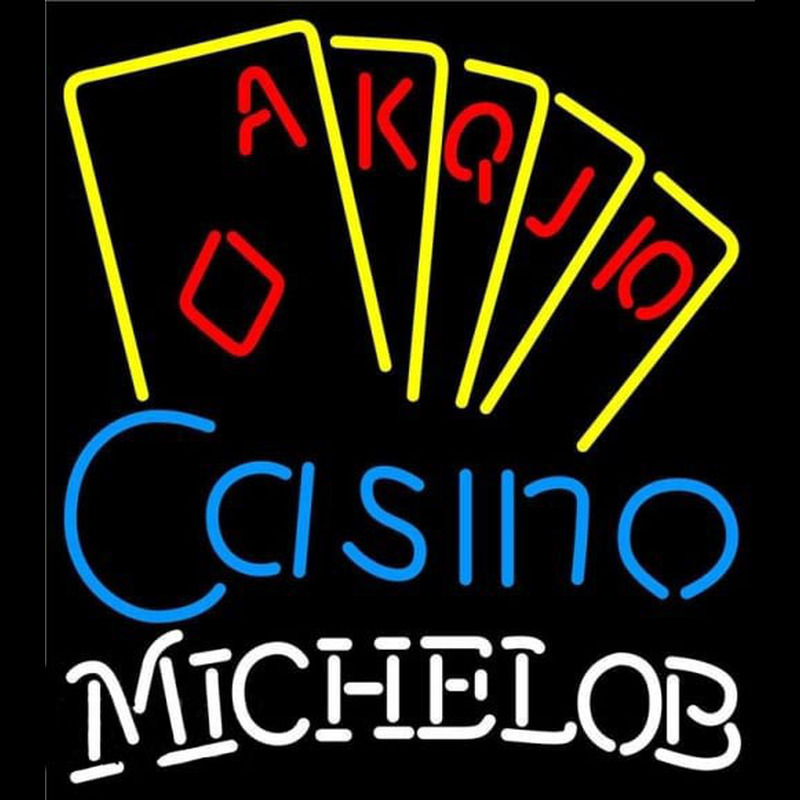 Custom Michelob Poker Casino Ace Series Beer Sign Neon Sign USA