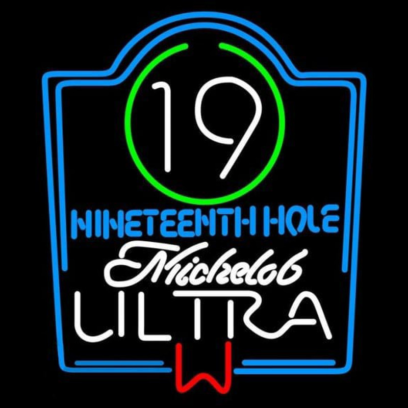 Custom Michelob Ultra 19th Hole Beer Sign Neon Sign USA