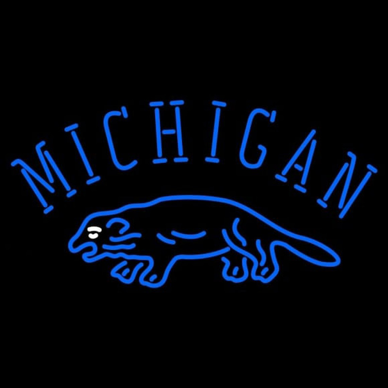 Custom Michigan Wolverines Primary 1912 1921 Logo NCAA Neon Sign Neon Sign USA