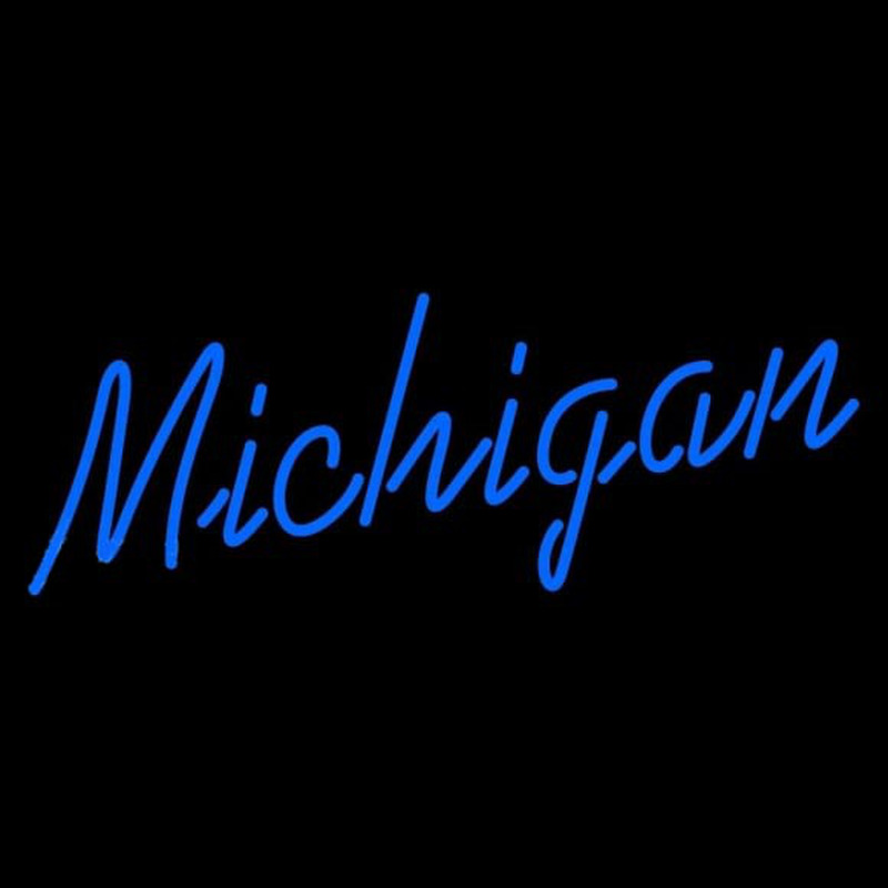 Custom Michigan Wolverines Wordmark 1996 Pres Logo NCAA Neon Sign Neon Sign USA