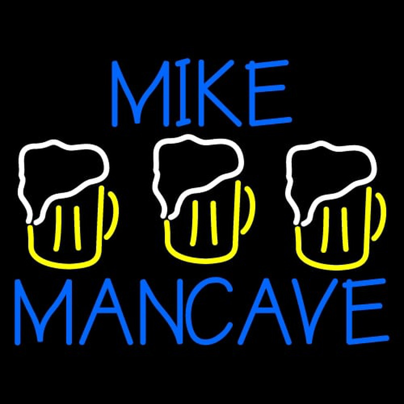 Custom Mike Man Cave Neon Sign USA