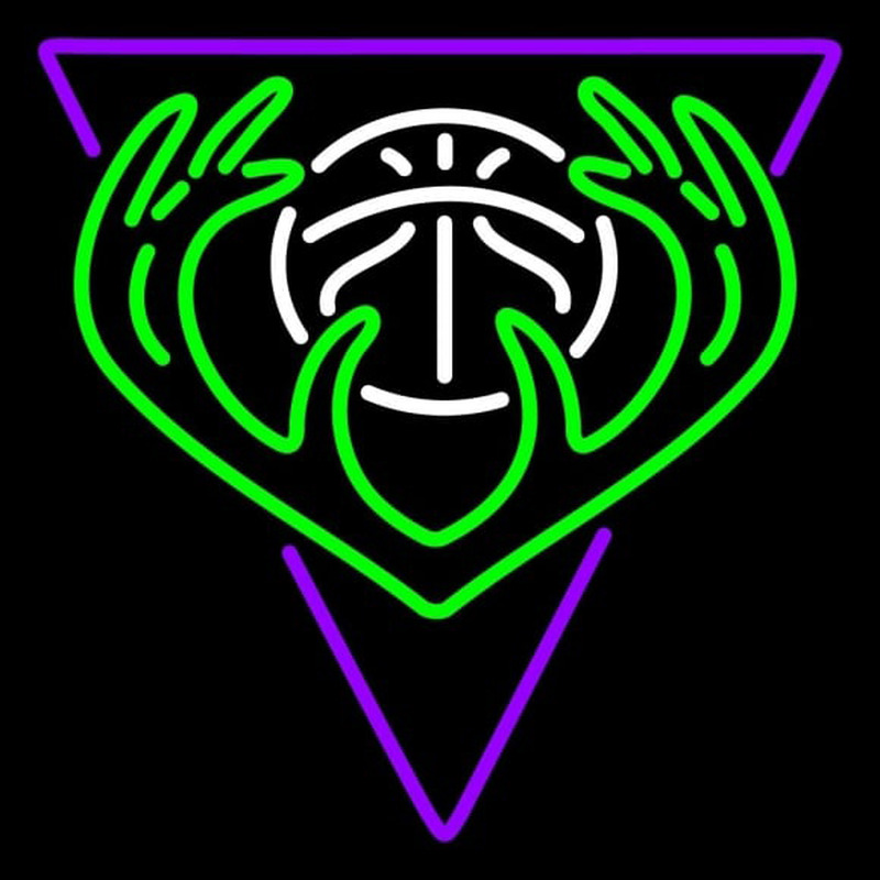 Custom Milwaukee Bucks Alternate 1999 00 2005 06 Logo NBA Neon Sign Neon Sign USA