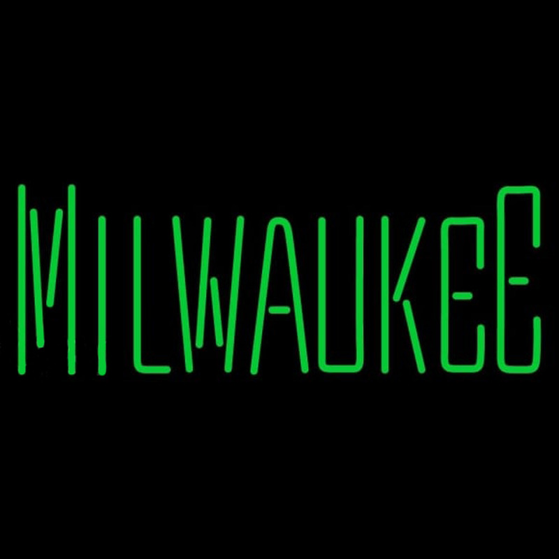 Custom Milwaukee Bucks Wordmark 2006 07 Pres Logo NBA Neon Sign Neon Sign USA