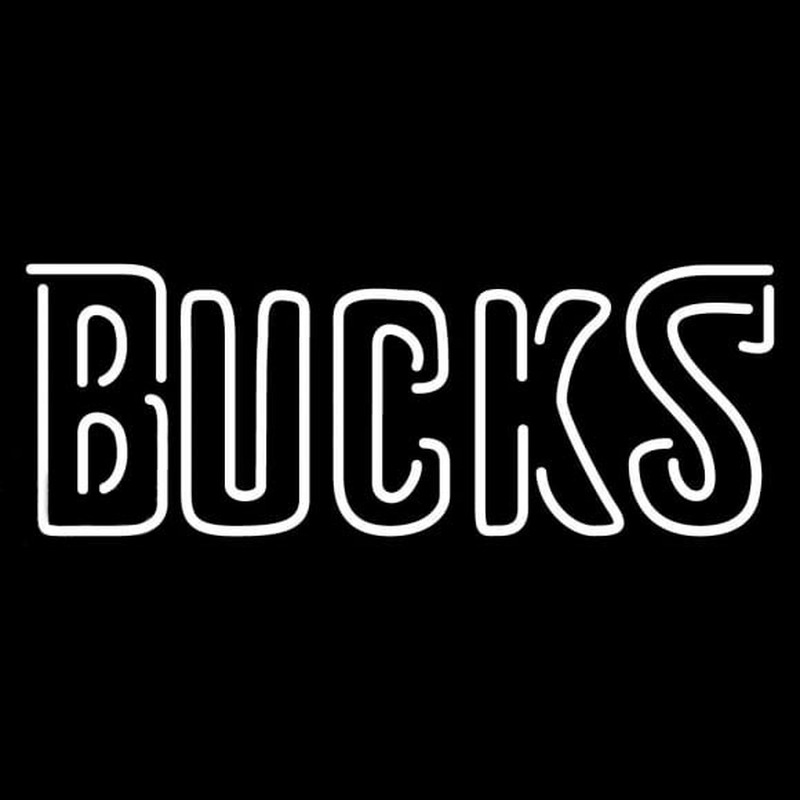 Custom Milwaukee Bucks Wordmark 2006 07 Pres Logo NBA Neon Sign Neon Sign USA