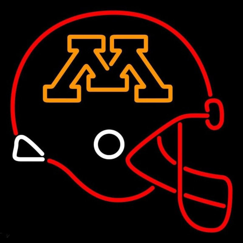 Custom Minnesota Golden Gophers Helmet 1999 2007 Logo NCAA Neon Sign Neon Sign USA