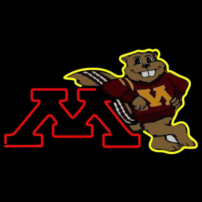 Custom Minnesota Golden Gophers Hockey Neon Sign Neon Sign USA