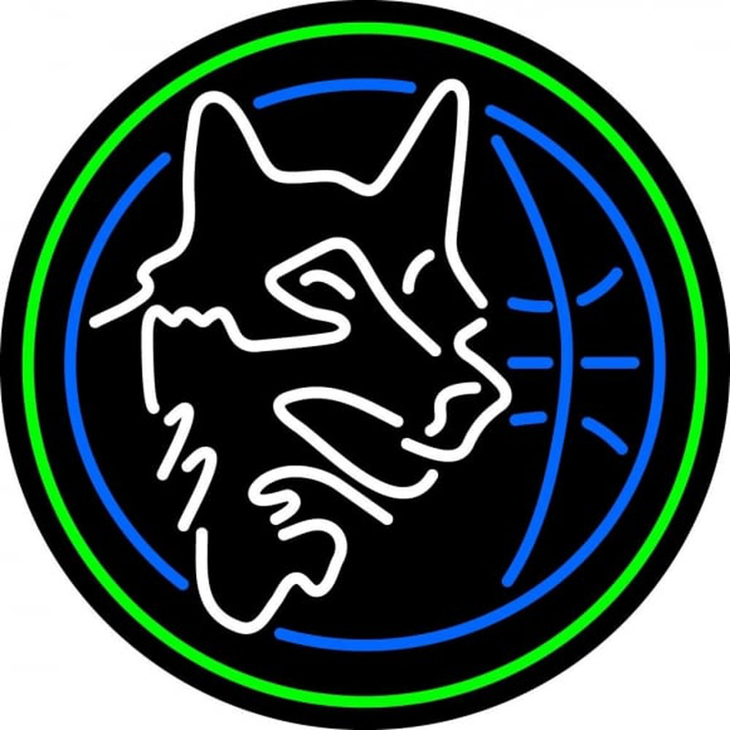 Custom Minnesota Timberwolves Alternate 1989 90 1995 96 Logo NBA Neon Sign Neon Sign USA