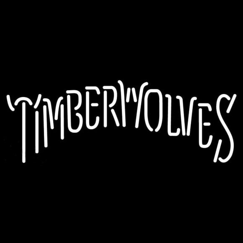 Custom Minnesota Timberwolves Wordmark 1996 97 2007 08 Logo NBA Neon Sign Neon Sign USA