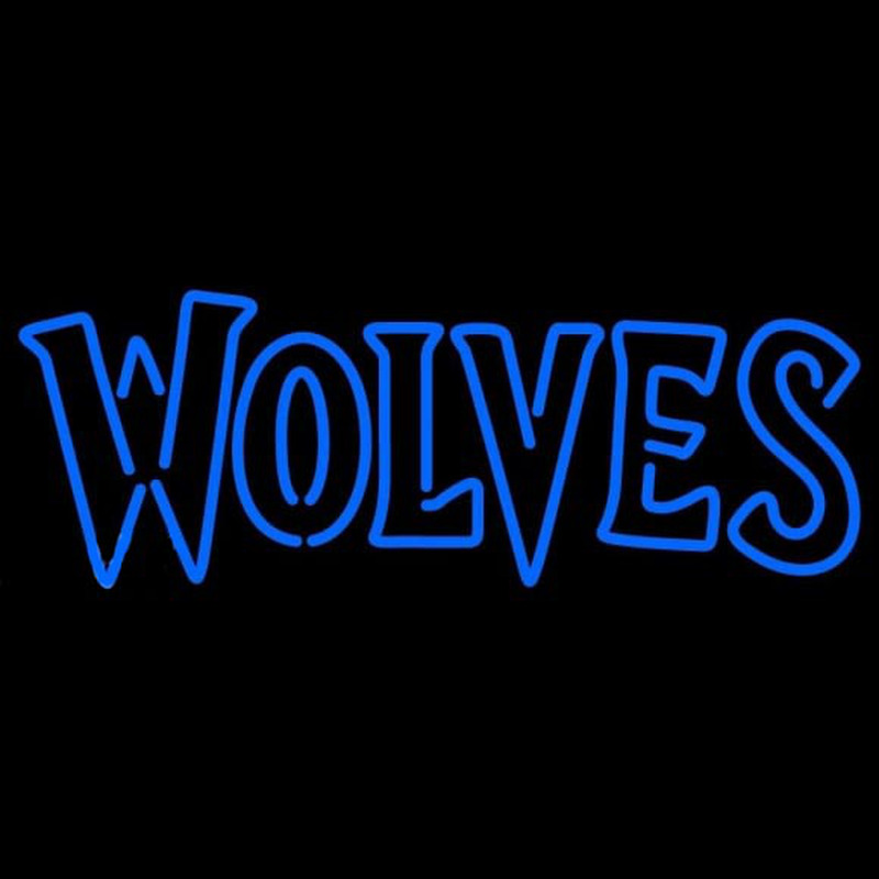 Custom Minnesota Timberwolves Wordmark 2008 09 Pres Logo NBA Neon Sign Neon Sign USA