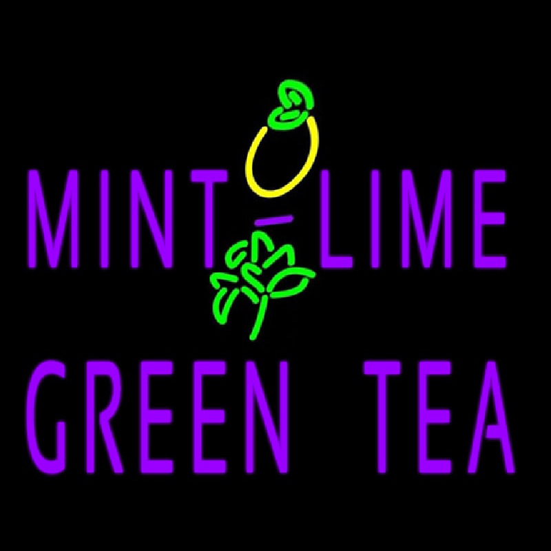 Custom Mint Lime Green Tea Neon Sign USA