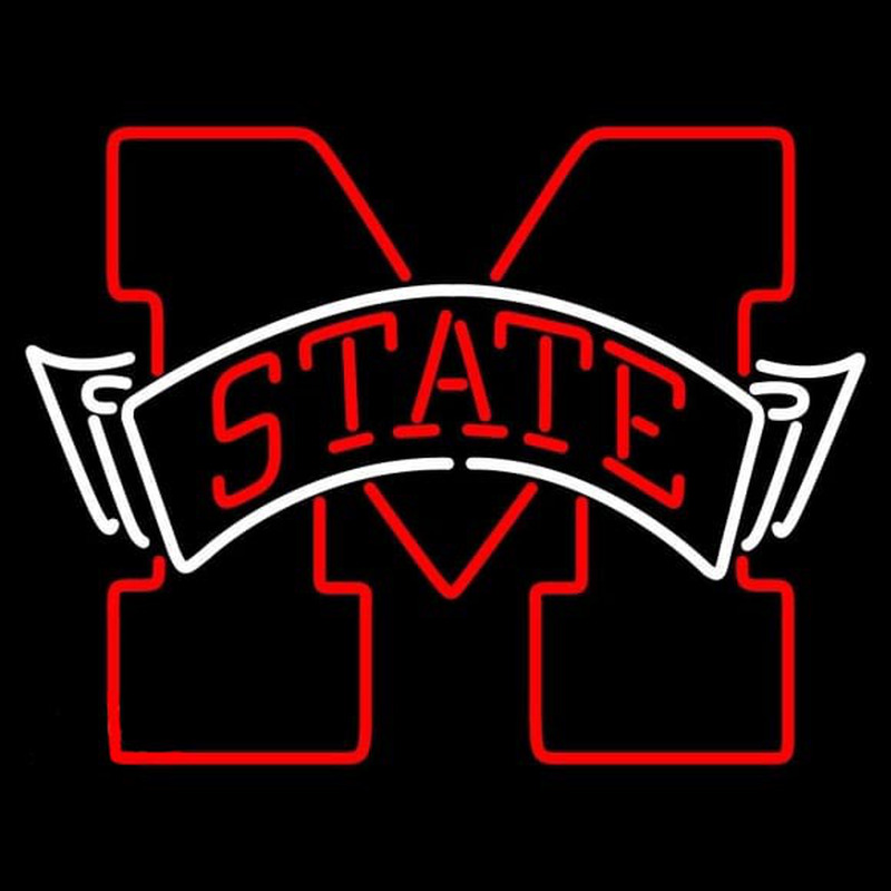 Custom Mississippi State Bulldogs Primary 1996 2008 Logo NCAA Neon Sign Neon Sign USA