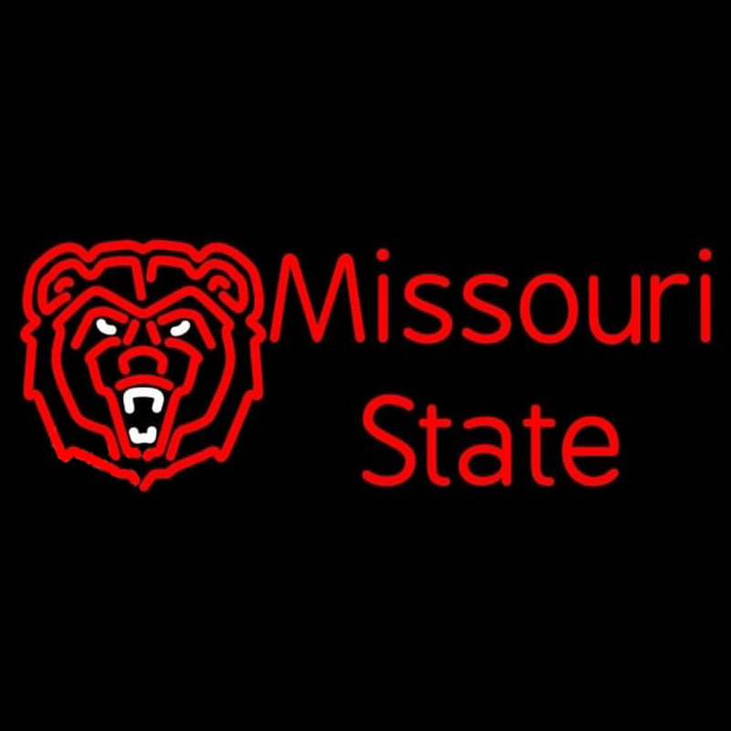 Custom Missouri State Bears Alternate 2006 Pres Logo NCAA Neon Sign Neon Sign USA