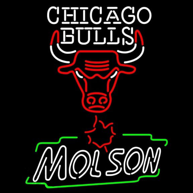 Custom Molson Chicago Bulls NBA Beer Sign Neon Sign USA