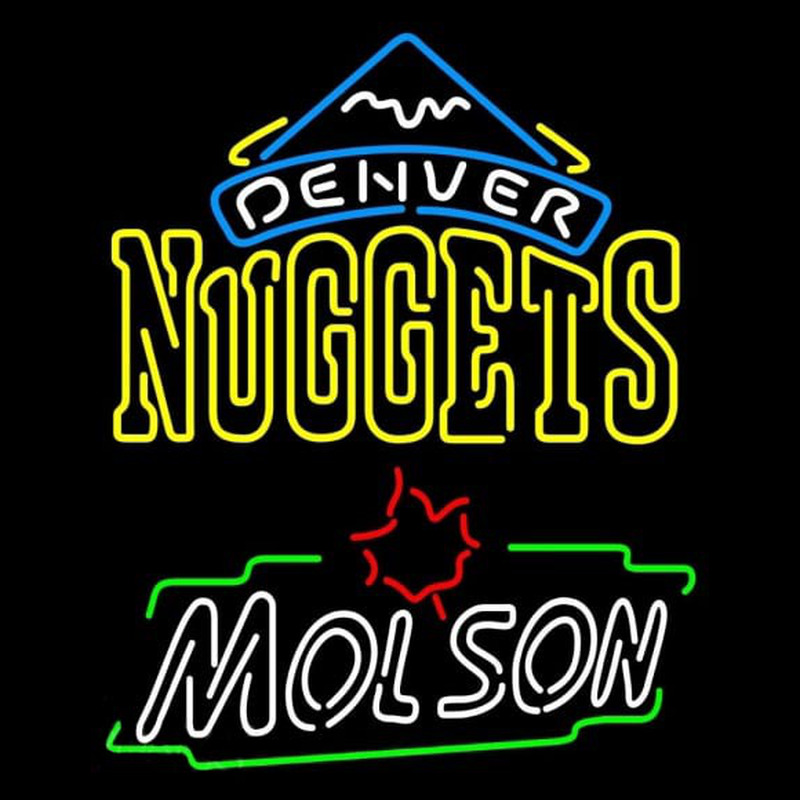 Custom Molson Denver Nuggets NBA Beer Sign Neon Sign USA
