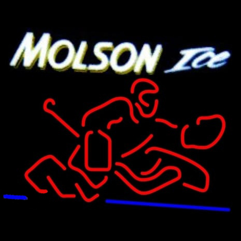 Custom Molson Ice Goalie Neon Sign USA