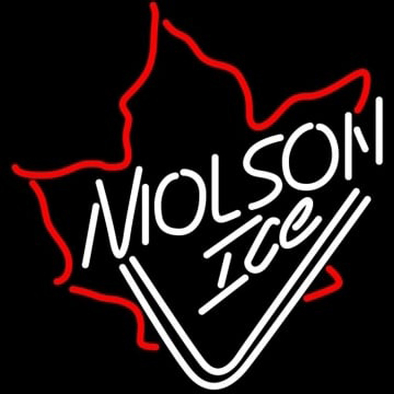 Custom Molson Ice Mapleleaf Neon Sign USA
