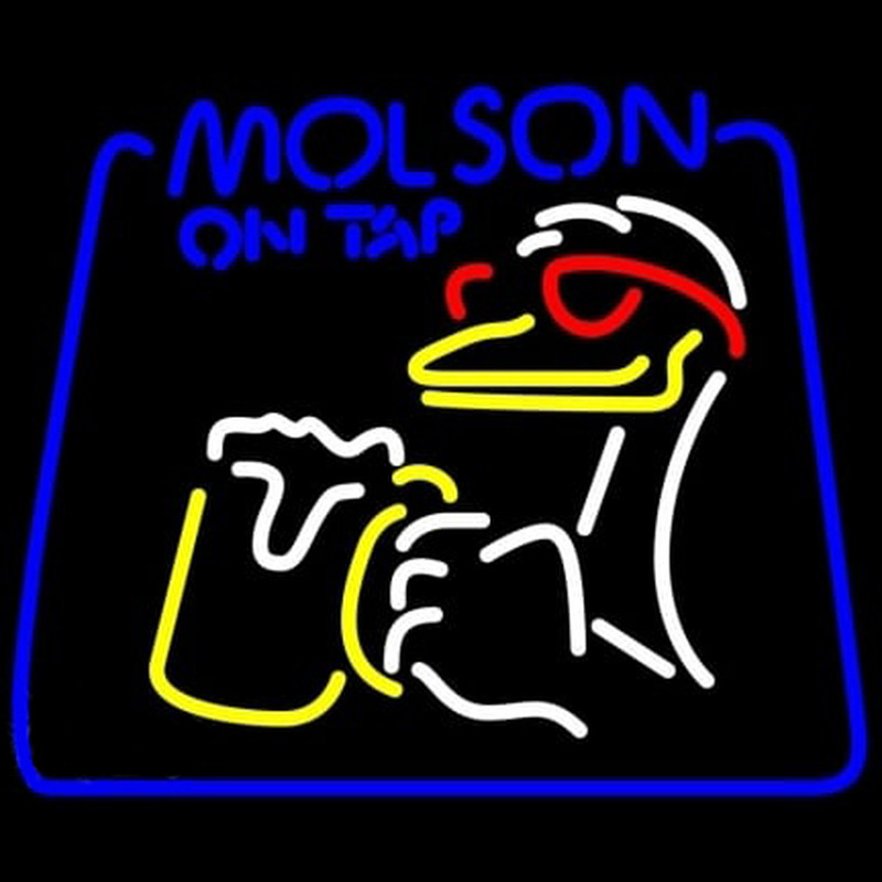 Custom Molson On Tap Duck Neon Sign USA