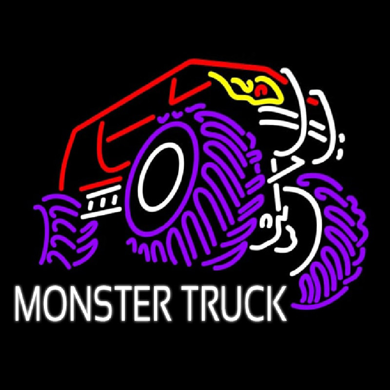 Custom Monster Truck Neon Sign USA