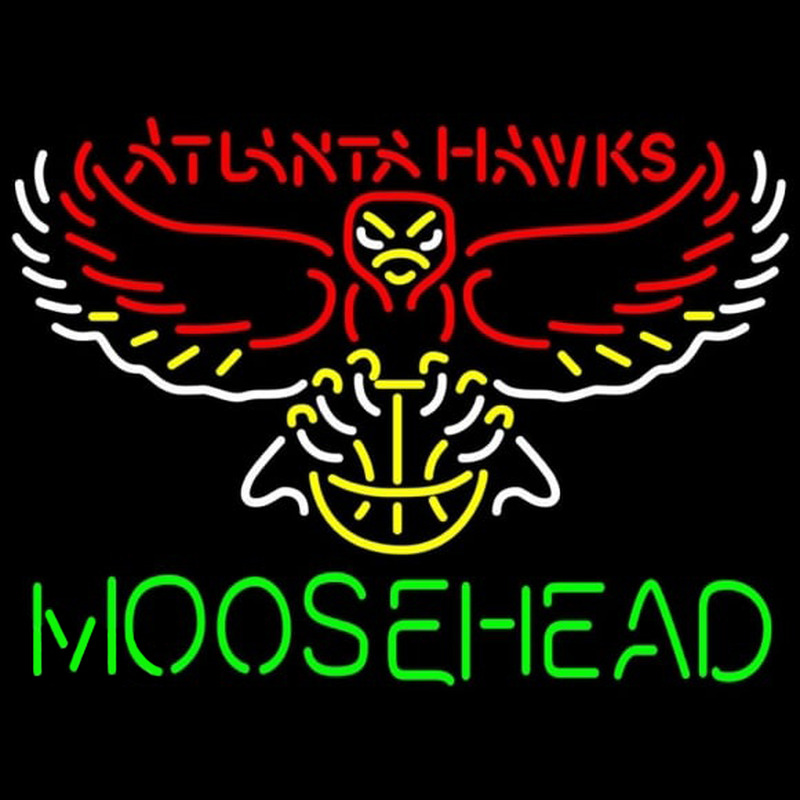 Custom Moosehead Atlanta Hawks NBA Beer Sign Neon Sign USA