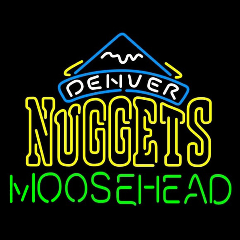 Custom Moosehead Denver Nuggets NBA Beer Sign Neon Sign USA