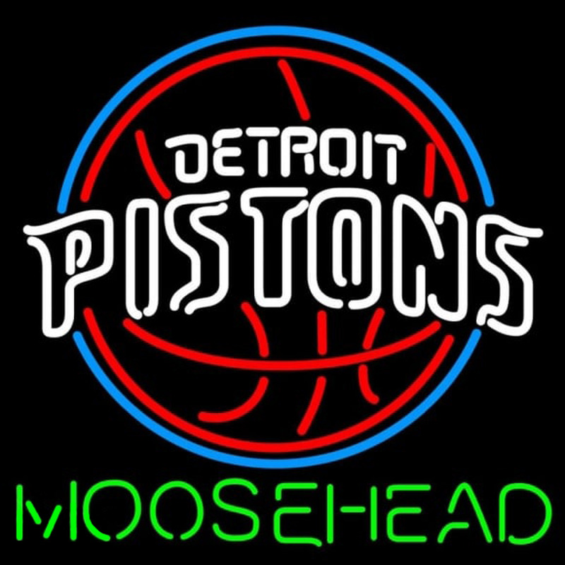 Custom Moosehead Detroit Pistons NBA Beer Sign Neon Sign USA
