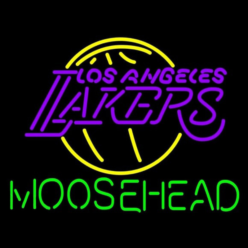 Custom Moosehead Los Angeles Lakers NBA Beer Sign Neon Sign USA