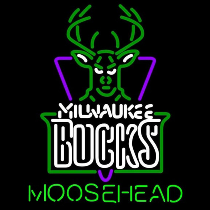 Custom Moosehead Milwaukee Bucks NBA Beer Sign Neon Sign USA