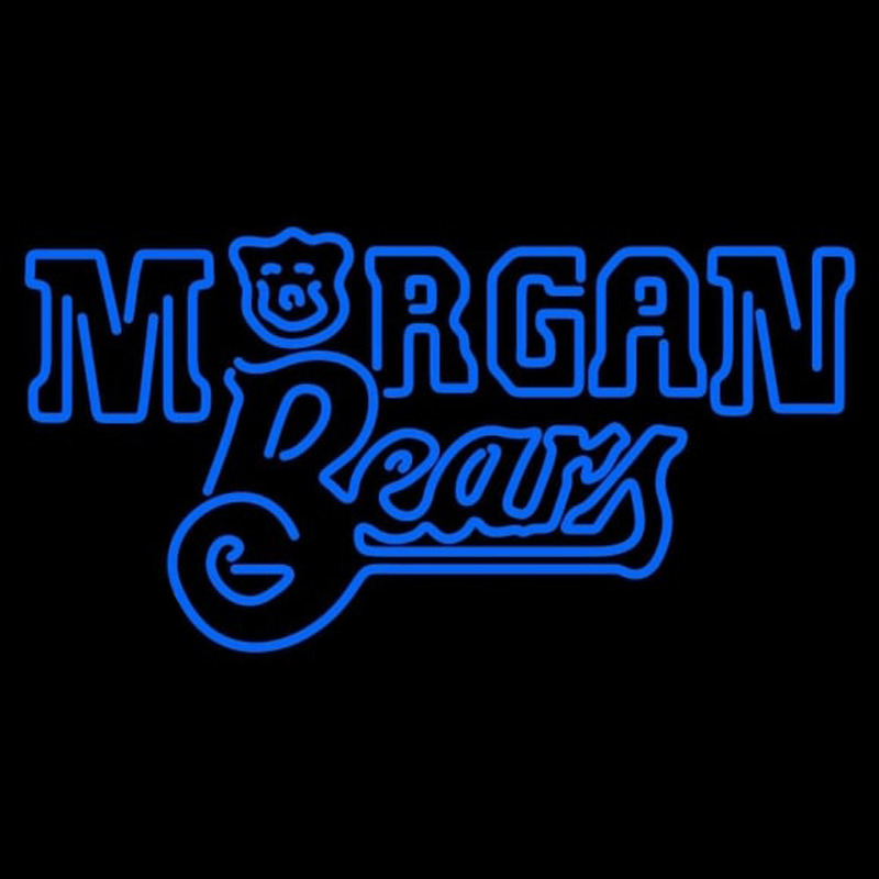 Custom Morgan State Bears Primary 1989 2001 Logo NCAA Neon Sign Neon Sign USA