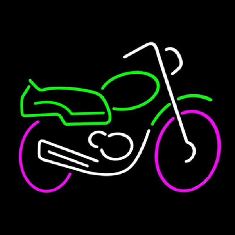 Custom Motorcycle Multicolored Logo Neon Sign USA