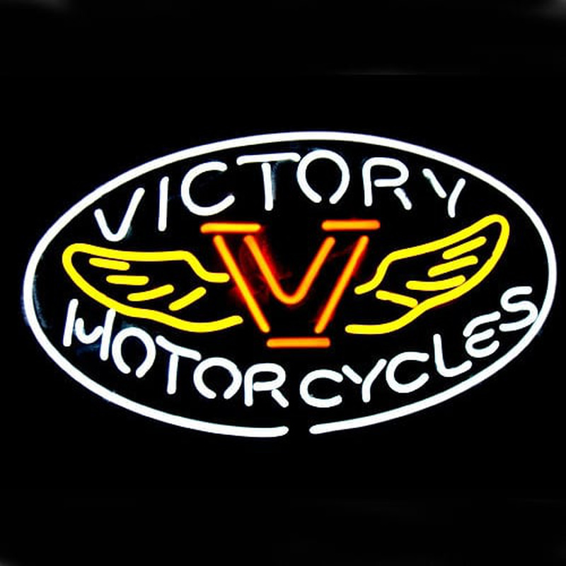 Custom Motorcycles Victory Neon Sign USA