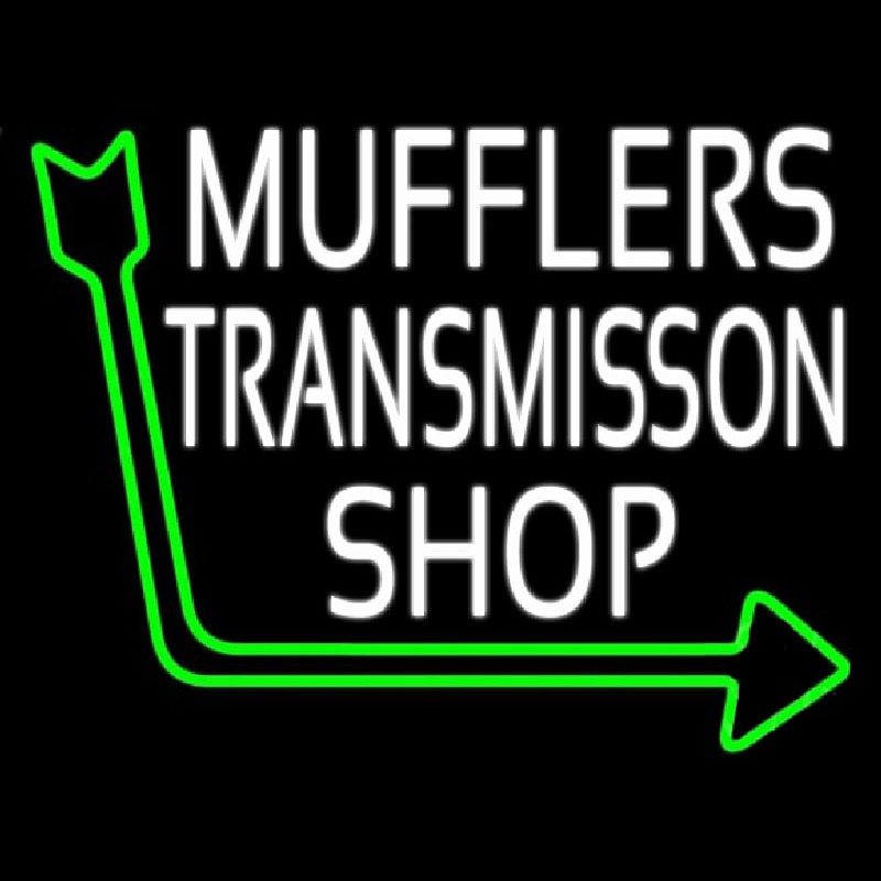 Custom Mufflers Transmission Shop 1 Neon Sign USA