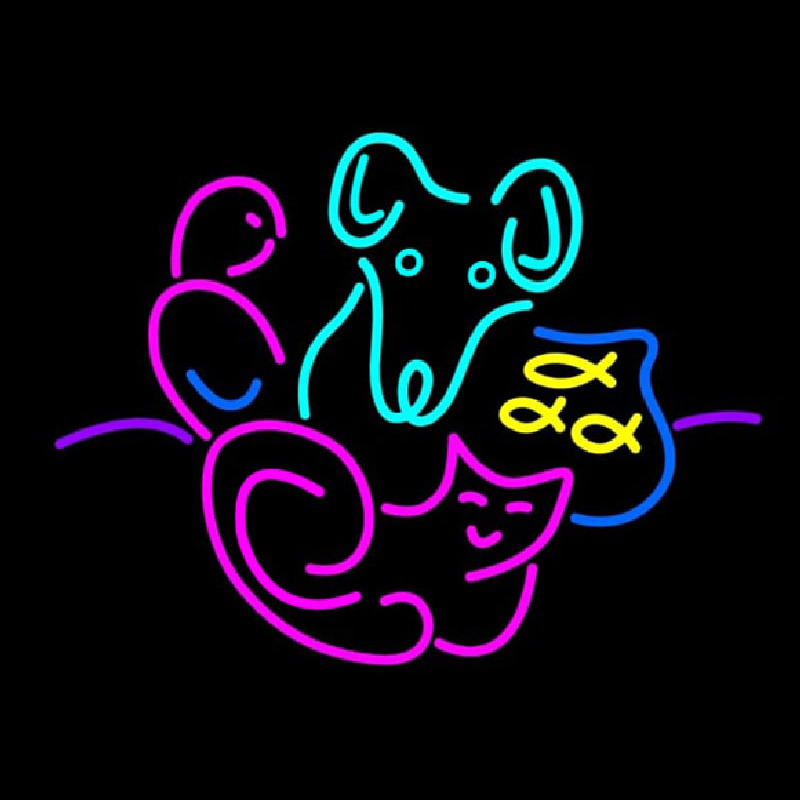 Custom Multi Animal Logo Neon Sign USA