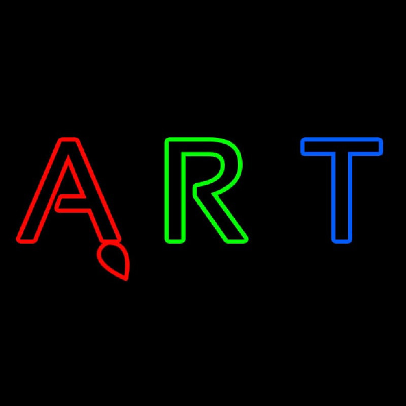 Custom Multi Color Art 3 Neon Sign USA