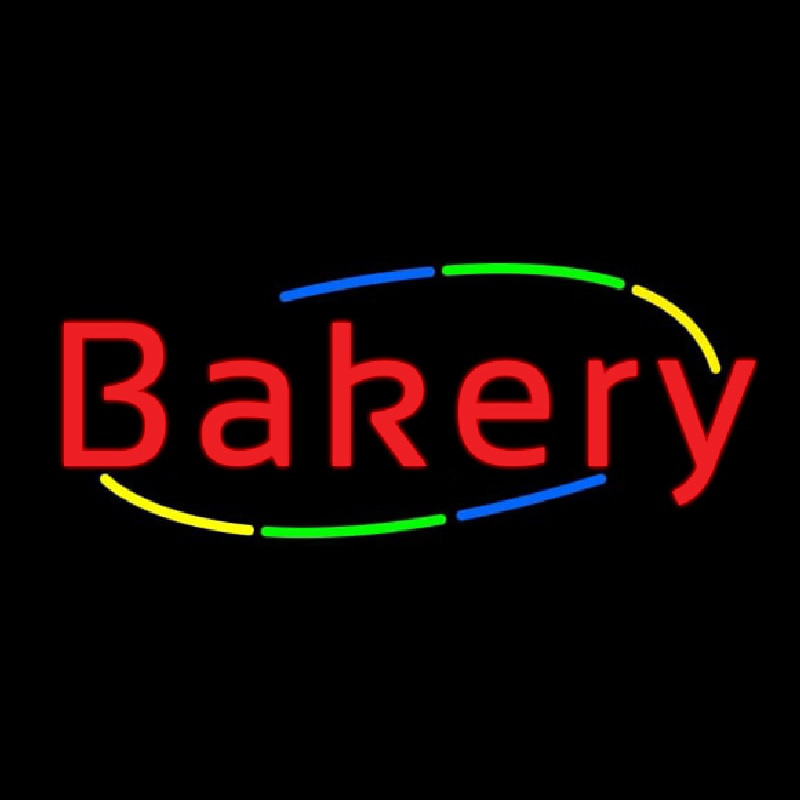 Custom Multicolored Cursive Bakery Neon Sign USA